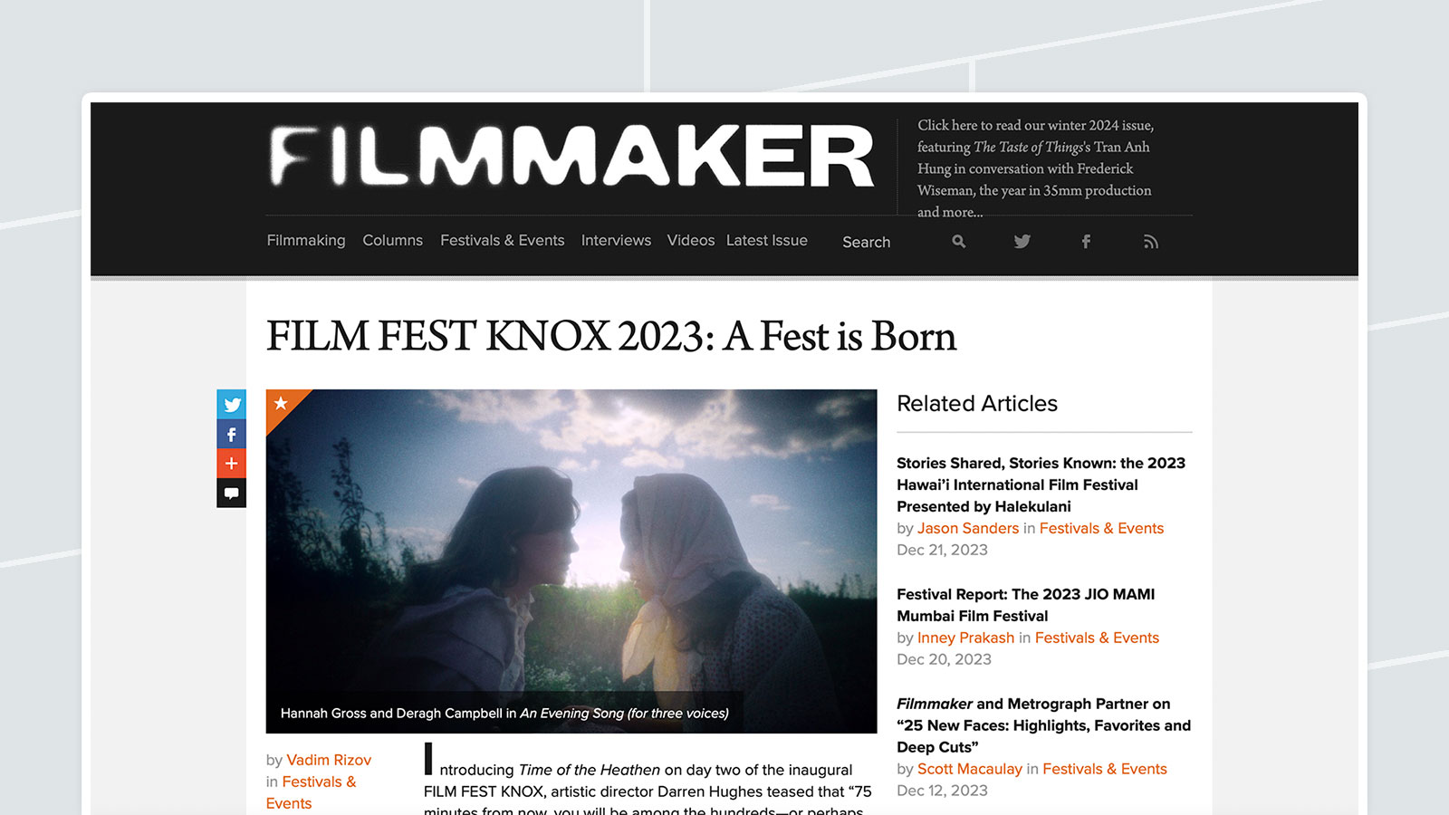 FILM FEST KNOX 2023: A Fest is Born